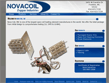 Tablet Screenshot of novacoil.net